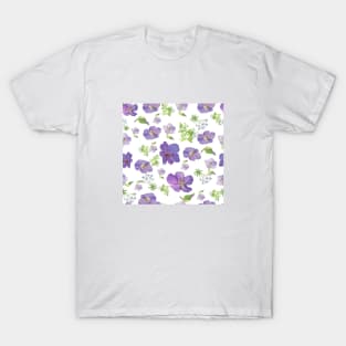 pattern in the style of provence lilac flowers T-Shirt